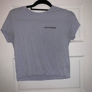 Pastel purple Crop top